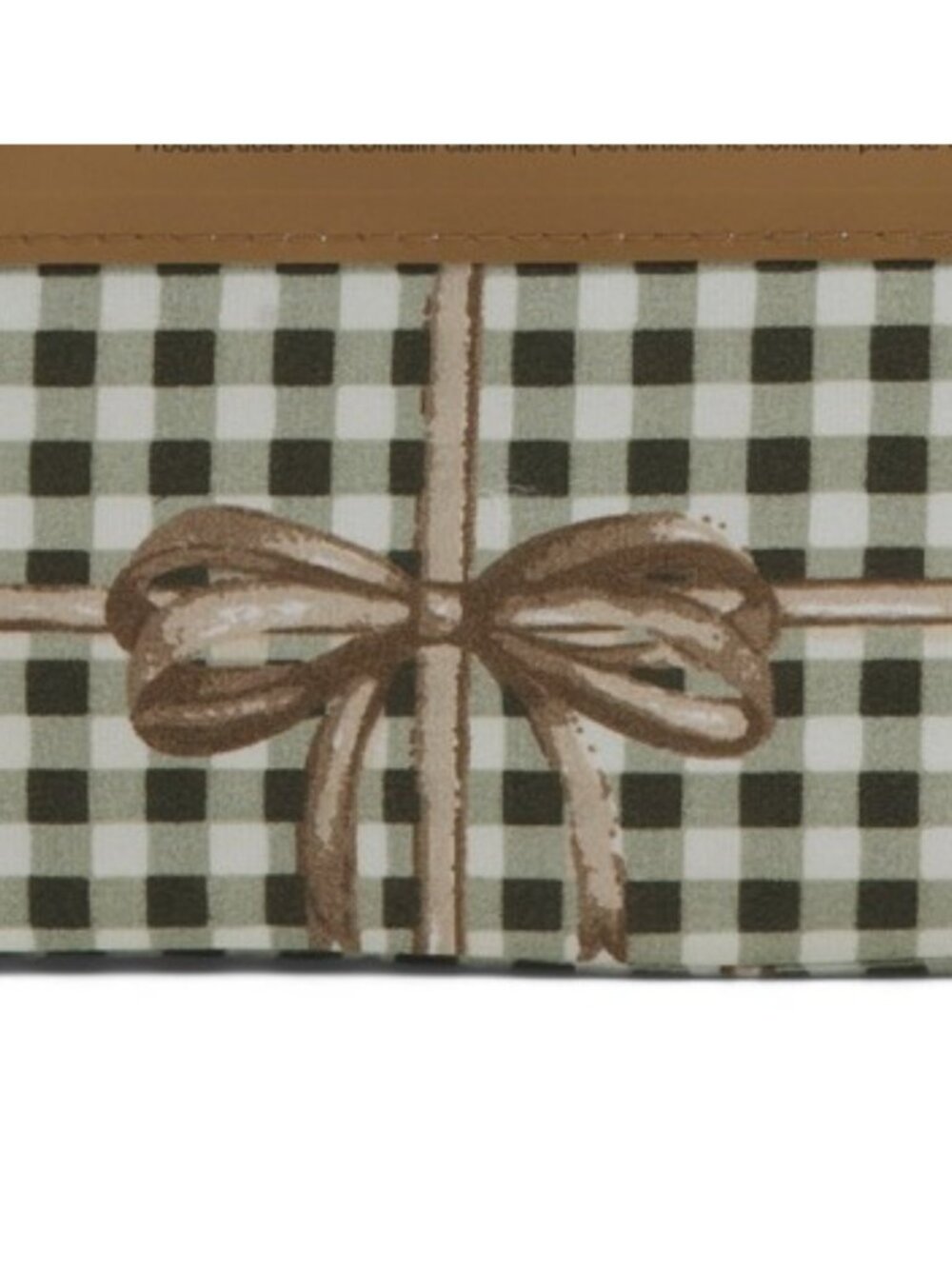 CUPCAKES & CASHMERE Gingham Bow Sheet Set - Picture 3 of 4